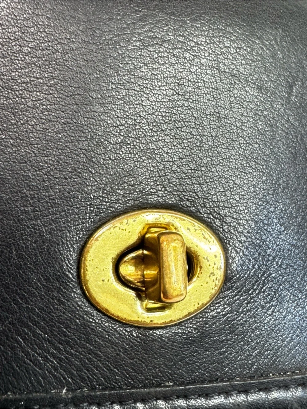 Vtg Coach Court Bag 9870 Black Leather Crossbody Top Handle Brass Hardware